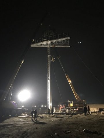 Highest Dual Billboard on Unipole Installed at Eighteen Islamabad